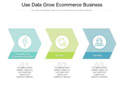 Use data grow ecommerce business ppt powerpoint presentation outline maker cpb
