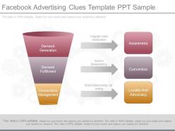 Use facebook advertising clues template ppt sample