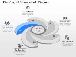 Use five staged business info diagram powerpoint template