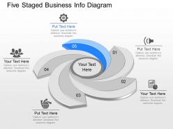 Use five staged business info diagram powerpoint template