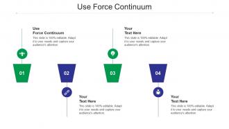 Use force continuum ppt powerpoint presentation gallery slide portrait cpb