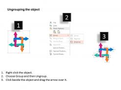 Use four arrows infographics for process flow flat powerpoint design