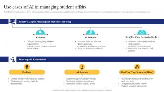 Use In Managing Student Affairs Ai In Education Transforming Teaching And Learning AI SS