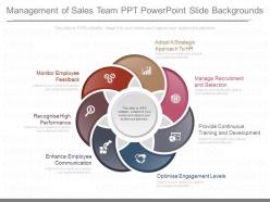 Use management of sales team ppt powerpoint slide backgrounds