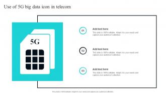 Use Of 5g Big Data Icon In Telecom