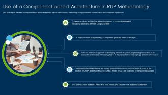 Use Of A Component Based Architecture Rup Methodology Rational Unified Process Methodology