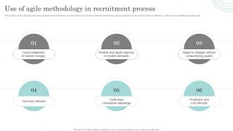 Use Of Agile Methodology In Recruitment Process Actionable Recruitment And Selection Planning Process