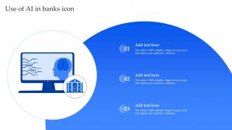 Use Of AI In Banks Icon