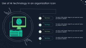 Use Of AI Technology In An Organization Icon