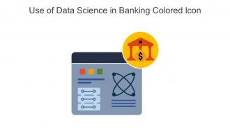 Use Of Data Science In Banking Colored Icon In Powerpoint Pptx Png And Editable Eps Format