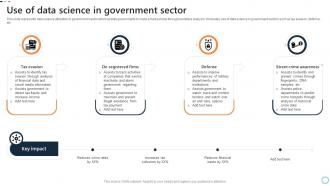 Use Of Data Science In Government Sector