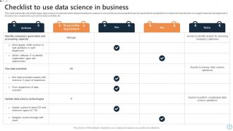 Use Of Data Science Powerpoint Ppt Template Bundles Ideas Best