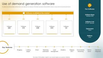 Use Of Demand Generation Software Customer Acquisition Strategies Increase Sales