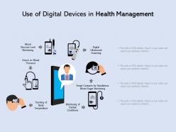 Use of digital devices in health management