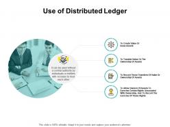 Use of distributed ledger checklist ppt powerpoint presentation pictures graphics