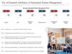 Use of essential attributes of automated partner management co marketing initiatives to reach
