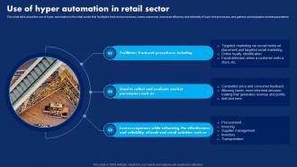 Use Of Hyper Automation In Retail Sector Hyperautomation Technology Transforming