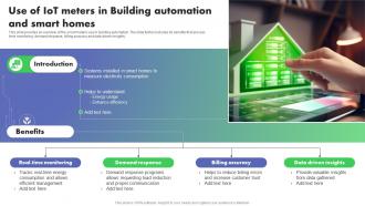 Use Of IoT Meters In Building Automation Optimizing Energy Through IoT Smart Meters IoT SS