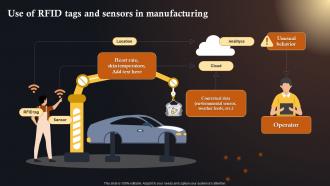 Use Of RFID Tags And Sensors In IoT Solutions In Manufacturing Industry IoT SS