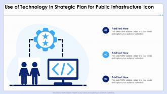 Use Of Technology In Strategic Plan For Public Infrastructure Icon