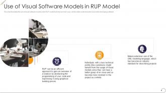 Use of visual software models in rup model ppt powerpoint layout