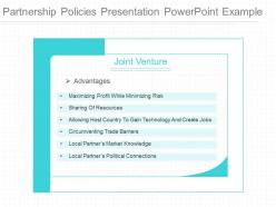Use partnership policies presentation powerpoint example