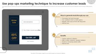Use Pop Ups Marketing Technique To Increase Customer Leads Direct Response Marketing