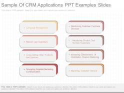 Use sample of crm applications ppt examples slides