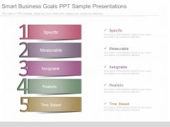 Use smart business goals ppt sample presentations