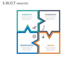 Use swot analysis chart for people flat powerpoint design