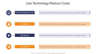 Use Technology Reduce Costs In Powerpoint And Google Slides Cpb