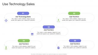 Use Technology Sales In Powerpoint And Google Slides Cpb