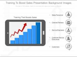 Use training to boost sales presentation background images