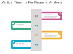 use Vertical Timeline For Financial Analysis Flat Powerpoint Design