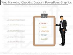 Use web marketing checklist diagram powerpoint graphics