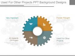 Used for other projects ppt background designs