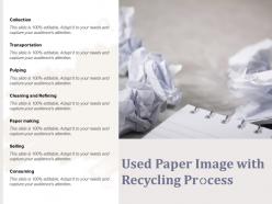 Used Paper Image With Recycling Process