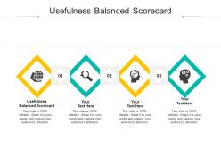 Usefulness balanced scorecard ppt powerpoint presentation layouts background image cpb