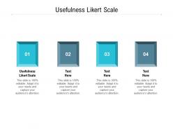 Usefulness likert scale ppt powerpoint presentation inspiration vector cpb