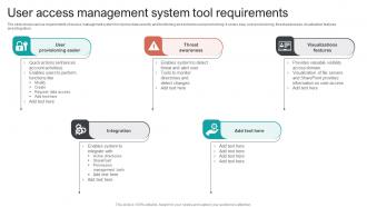 User Access Management System Tool Requirements