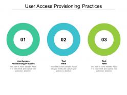 User access provisioning practices ppt powerpoint presentation slides visuals cpb