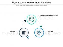 User access review practices ppt powerpoint presentation pictures layouts cpb