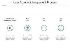 User account management process ppt powerpoint presentation inspiration graphics design cpb