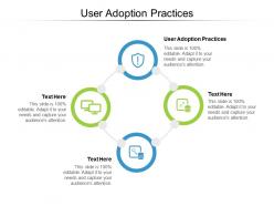 User adoption practices ppt powerpoint presentation professional icons cpb