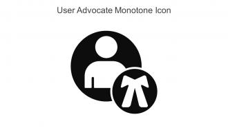 User Advocate Monotone Icon In Powerpoint Pptx Png And Editable Eps Format