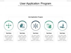 User application program ppt powerpoint presentation infographic template format ideas cpb