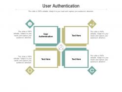 User authentication ppt powerpoint presentation model gridlines cpb