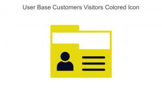 User Base Customers Visitors Colored Icon In Powerpoint Pptx Png And Editable Eps Format