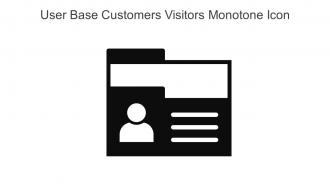 User Base Customers Visitors Monotone Icon In Powerpoint Pptx Png And Editable Eps Format