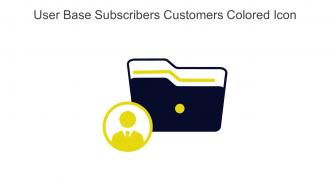 User Base Subscribers Customers Colored Icon In Powerpoint Pptx Png And Editable Eps Format